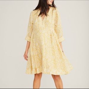 HATCH collection maternity yellow Kenzie dress !